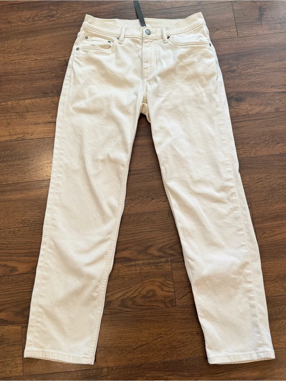 Vuori Mens 28 Pants Benton Stretch Twill Pant Classic Fit Natural Ivory 5 Pocket